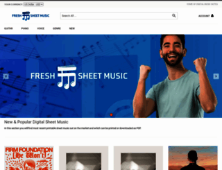 freshsheetmusic.com screenshot