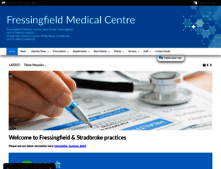 fressingfield-medical-practice.co.uk screenshot