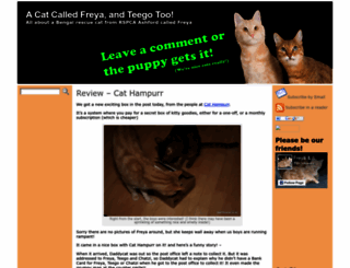 freyacat.co.uk screenshot