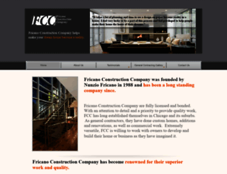 fricanoconstruction.com screenshot