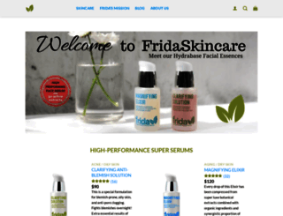 fridaskincare.com screenshot
