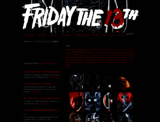 fridaythe13thfilms.com screenshot