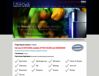 fridgerepairs.com.au screenshot