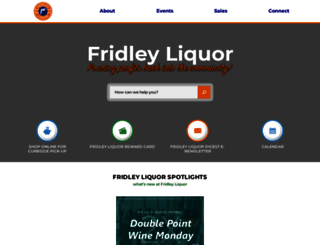 fridleyliquor.com screenshot