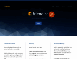 friendica.com screenshot