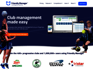 friendlymanager.com screenshot