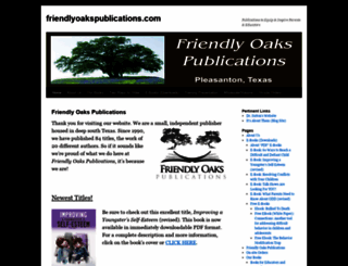 friendlyoakspublications.com screenshot