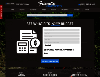 friendlyyamaha.com screenshot