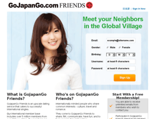 friends.gojapango.com screenshot