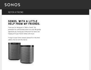friends.sonos.com screenshot
