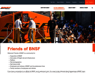 friendsofbnsf.com screenshot