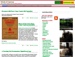 friendsofcameroon.org screenshot