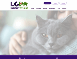 friendsofleaguecityanimalshelter.org screenshot