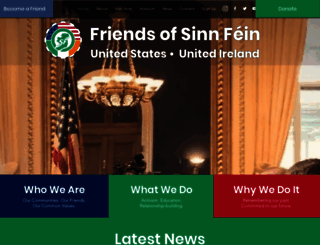 friendsofsinnfein.com screenshot