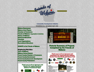 friendsofwabeno.org screenshot