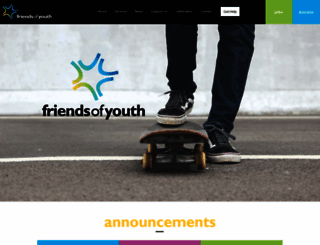 friendsofyouth.org screenshot