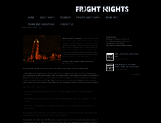 frightnights-london.co.uk screenshot