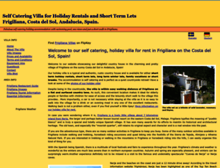 frigilianaholidayrentals.com screenshot