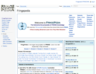 fringepedia.net screenshot