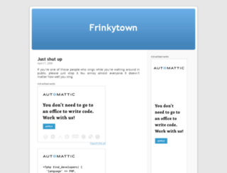 frinkytown.com screenshot
