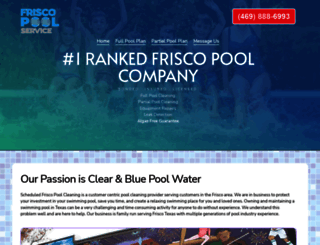 frisco-poolcleaning.com screenshot