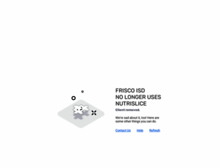 frisco.nutrislice.com screenshot