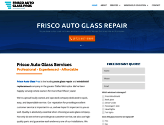 friscoautoglasspros.com screenshot