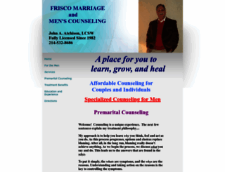 friscomarriagecounseling.com screenshot