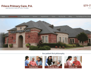 friscoprimarycare.com screenshot