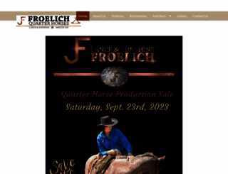 froelichhorses.com screenshot