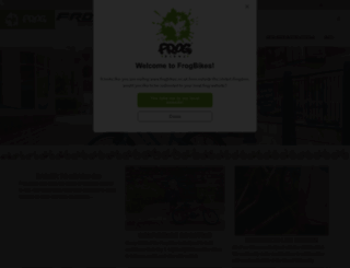 frogbikes.com screenshot