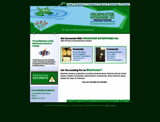 frogwater.com screenshot