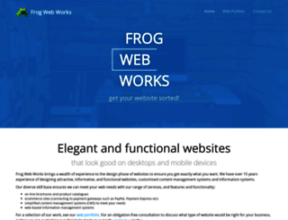 frogwebworks.co.nz screenshot