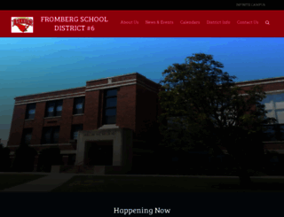 frombergpublicschools.com screenshot