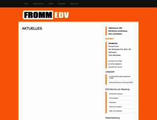 fromm-edv.de screenshot