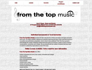fromthetopmusicstudio.com screenshot