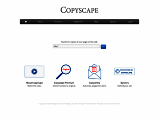 front.copyscape.com screenshot