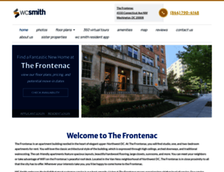 frontenacapartments.com screenshot