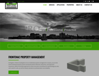 frontenacproperty.com screenshot