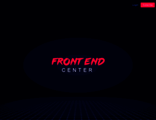 frontend.center screenshot