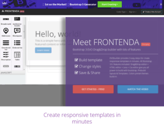 frontenda.com screenshot