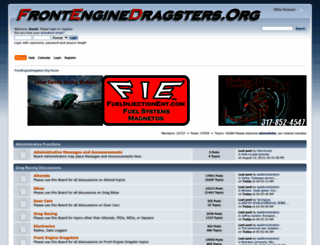 frontenginedragsters.org screenshot