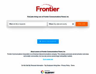 frontier-communications.talentify.io screenshot