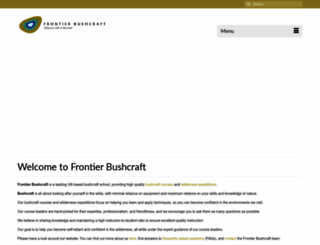 frontierbushcraft.com screenshot