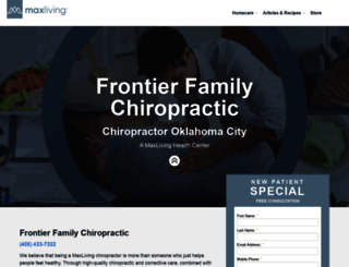 frontierfamilychiropractic.com screenshot