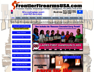 frontierfirearms.us screenshot