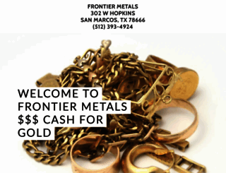 frontiermetals2020.com screenshot