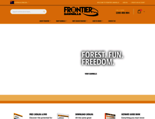 frontiersawmills.com.au screenshot
