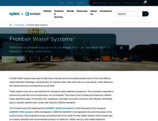 frontierwater.com screenshot