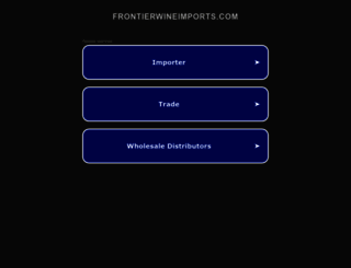 frontierwineimports.com screenshot